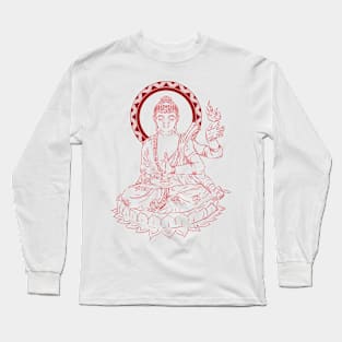 BUDDHA in Half Long Sleeve T-Shirt